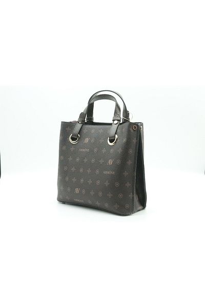 Armine Brown Printed 247 Women's Bag - 22x30 Cm