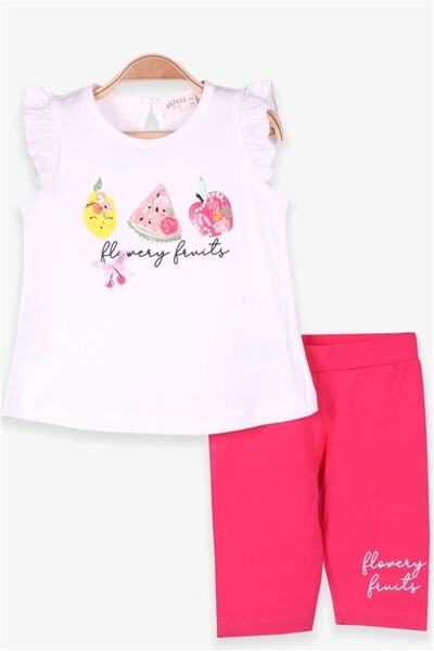 Breeze Kız Bebek Kapri Taytlı Takım Meyve Baskılı 18 Ay Sarı