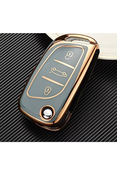 AYZ GARAGE Citroen-peugeot-ds Husa pentru chei din material Tpu gri