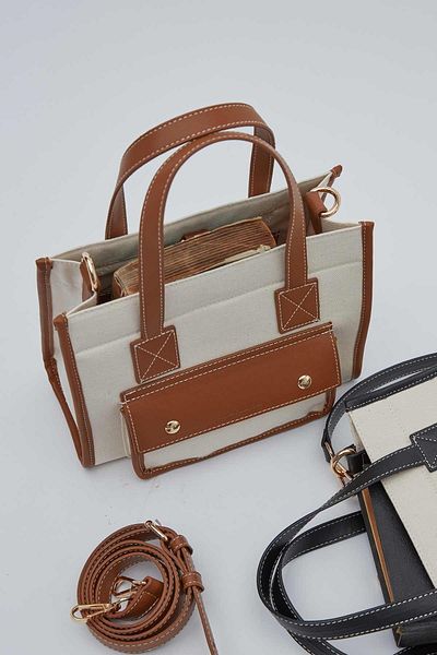 Manuka Canvas Bag Camel with Cover