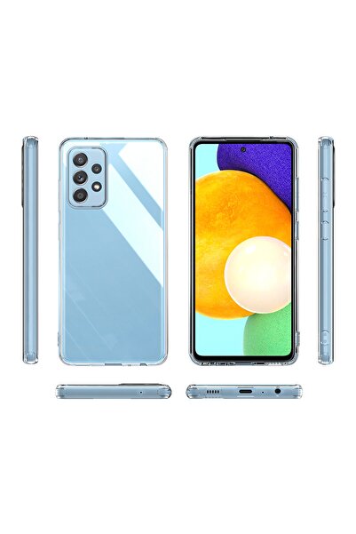 m.tk moveteck Samsung Galaxy A73 5g Uyumlu Kılıf Kamera Çıkıntılı Sararmaz Koruyucu Şeffaf Silikon