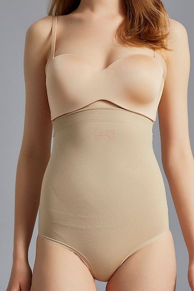 JİJJİ Women's Skin Seamless Panties Slip Corset