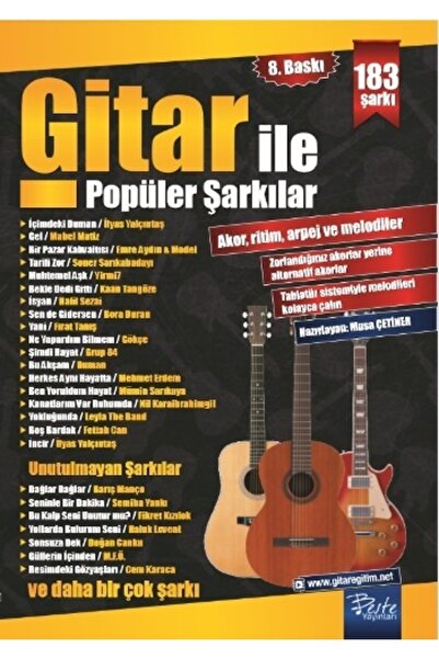 kitaps Gitar Ile Popüler Şarkılar 9786057796042