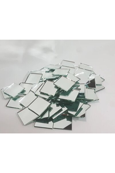Şişecam Beyaz Renk 100'lü Dekoratif Kırık (4 MM) Kalınlığında Kare Ayna 2cmx2cm
