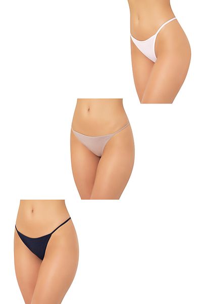 Luxxa Black White Skin Rope Women's String
