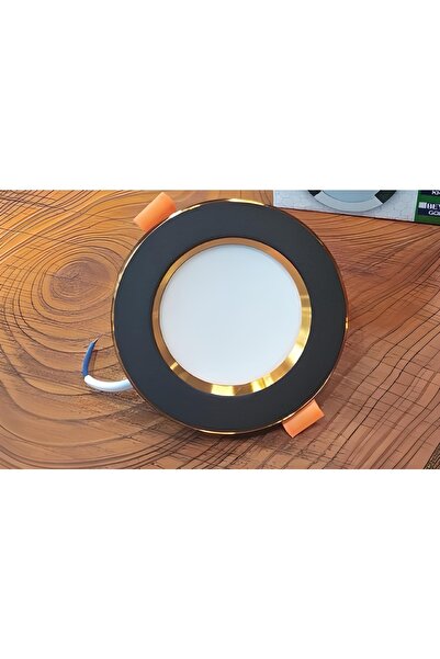 KAE 7w 3 Renk Özellikli Ledspot- Siyah Gold Kasa- 10lu Paket