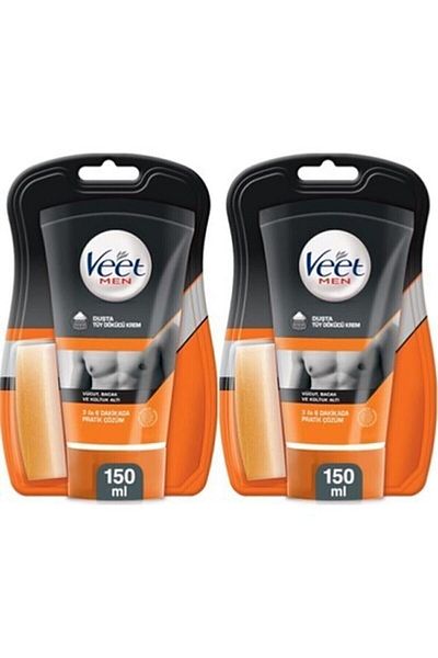 Veet Special Shower Hair Removal Cream for Men - 150 Ml 2 Pieces