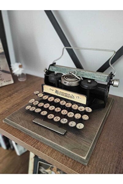hediyeconcepti Dekoratif Metal Daktilo
