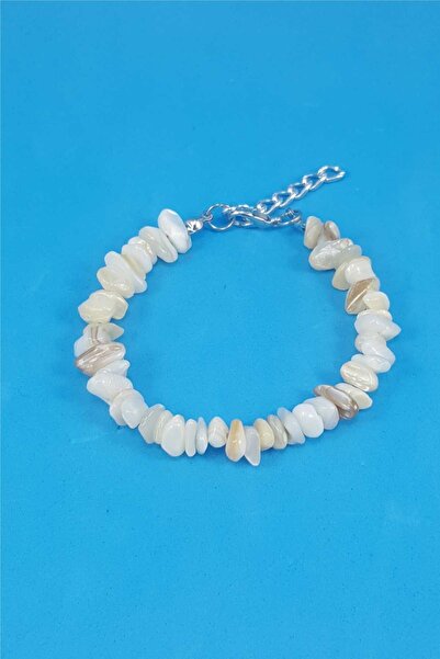ELİZYAS Sedef Natural Cracked Stone Handcrafted Bracelet