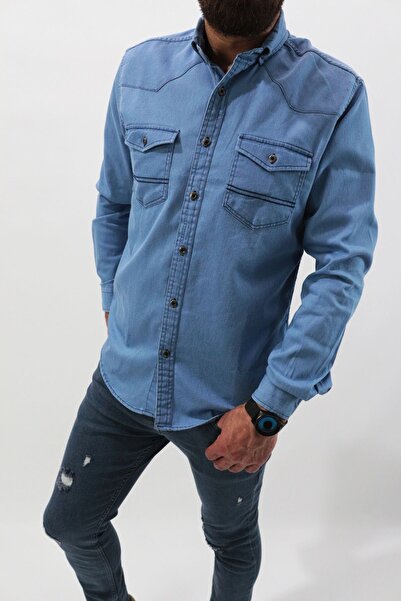 Staff Slim Fit Erkek Spor Kot Gömlek