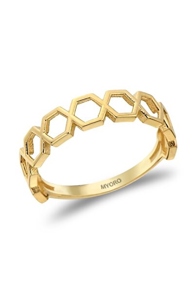 myorogold 14 Ayar Altın Taşsız Yüzük