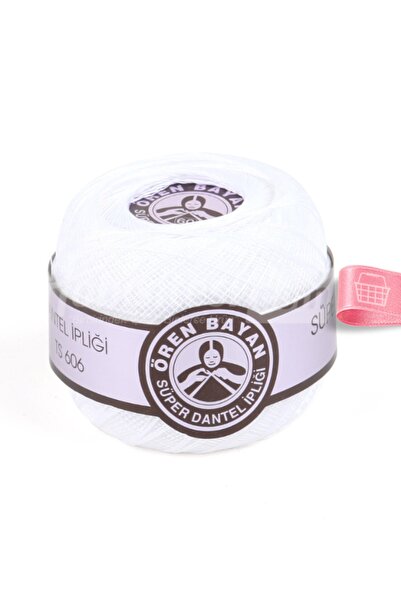 Ören Bayan 3 Katlı Dantel Iplikleri No: 60 100 gr Beyaz