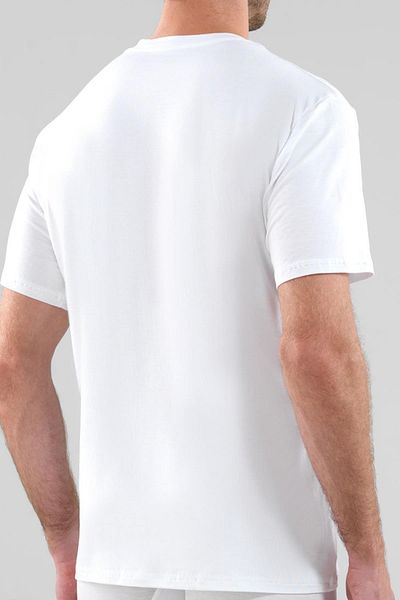 Blackspade Men's Silver Short Sleeve White T-shirt 9306