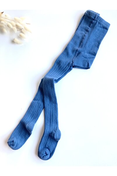 KEY KIDS قماش مجدّل جوارب طويلة زيتية