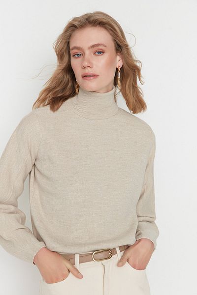 Trendyol Collection Kamenný základní rolák TWOAW21KZ0485