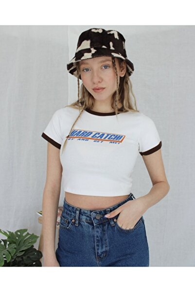 AS Anita Store Hard Catch Printed Crop Bustier