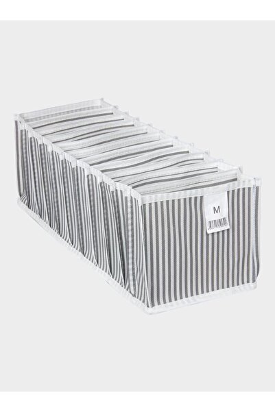 Xnews Akordiyon Çekmece Düzenleyici Siyah Çizgili 11 Bölmeli