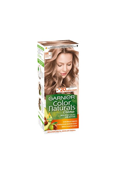 Garnier Color Naturals Saç Boyası Doğal Açık Kumral No: 8n