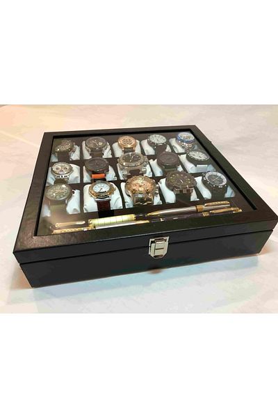 Kelepir Fırsatlar Bedroom Organizer Outside Black Inside Velvet 15 Different Eyes Necklace Bracelet Jewelry Watch Box