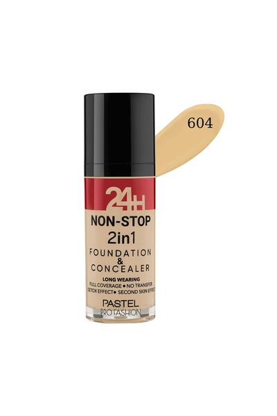 Pastel 24h 2in1 Foundation and Concealer 604 Vanilla