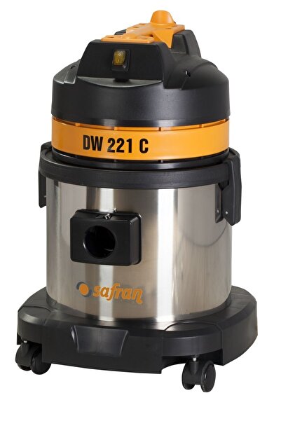 Safran Dwc 221 Tek Motor'lu Sanayi Tipi Islak Kuru Süpürge Makinası Metal Kaz...