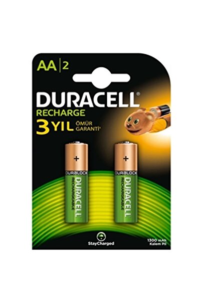 Duracell Şarjlı Kalem Pil (aa) 1300 Mah (2 Li Paket)