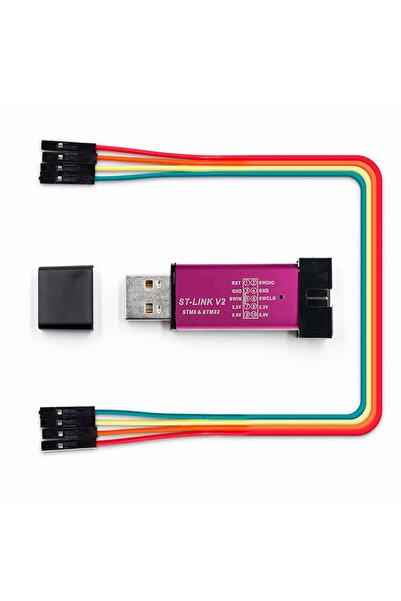 ROBİZ St-lınk V2 Mini -- Stlınk V2 Klon -- Metal Kutu -- Stm32 Arm Jtag Progr...