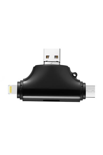 Microcase Type-c Lightning Micro Usb Telefonlar Için Sd Kart Okuyucu Flash Disk Adaptör Al2743  Uyumlu