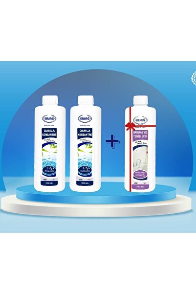 Ersağ 2 Adet Damla Konsantre 1000 Ml Alana, 1 Adet Banyo Wc 1000 Ml. Hediye