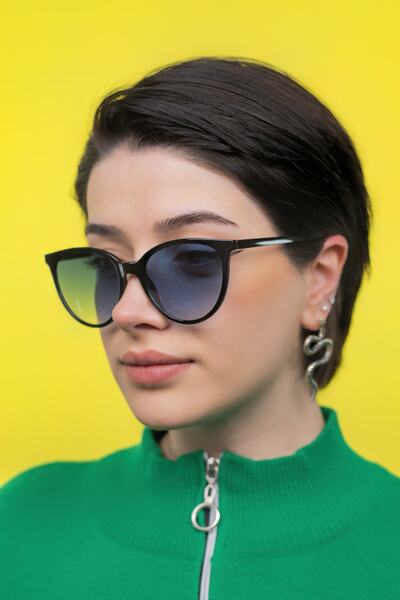 Focus On Gollum Black Blue Sunglasses