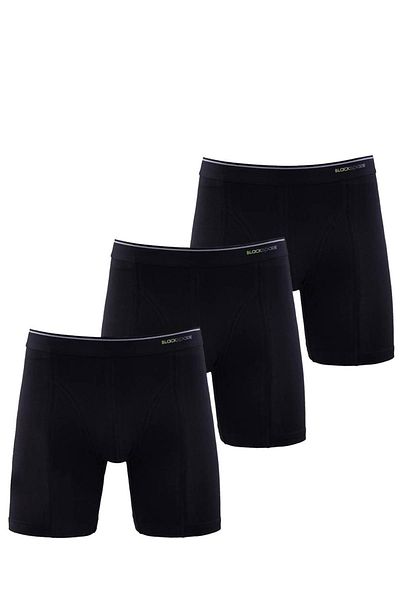Blackspade Ανδρικό Boxer Tender Cotton 3-Pece Long Leg Black 9683