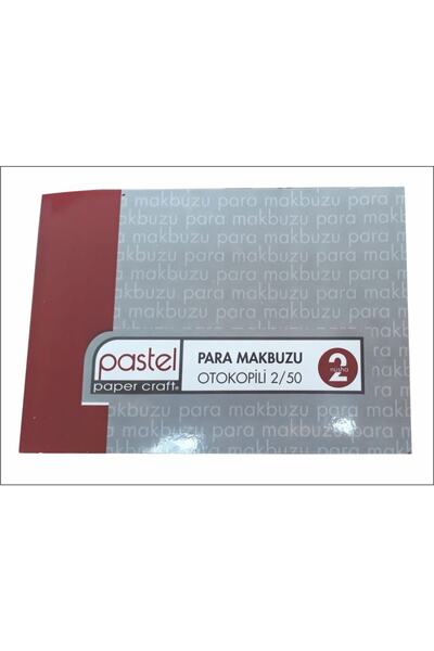 Pastel Para Makbuzu 14x20 Cm Ölçülerinde A5 2 Nüsha (1 Asıl 1 Suret) 2/50 Oto...