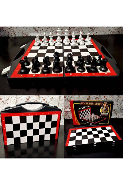 YıldızDükkan مجموعة لعبة الشطرنج البلاستيكية المعبأة
