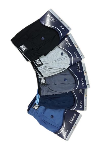 Gürhan Çorap Textile 5-Piece Towel Waist Cotton Boxer