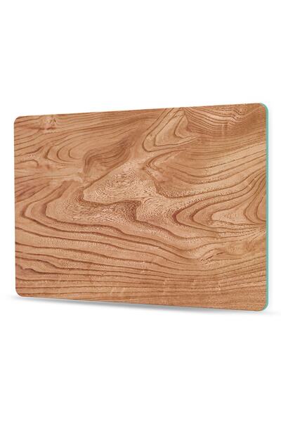 Decovetro Cam Kesme Tahtası Ve Sunum Tablası Dalgalı Ahşap Desenli 20x30cm