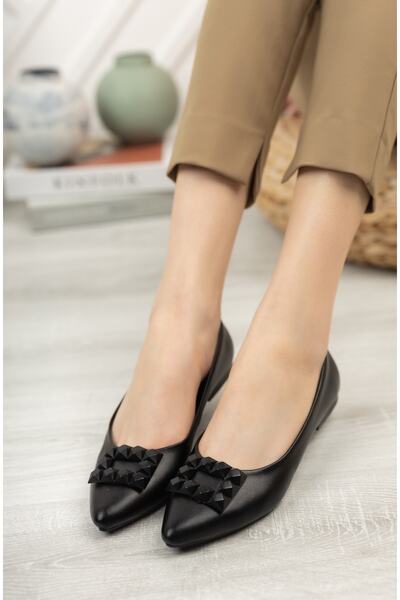 StWenn Balerini de damă, confortabili, cu talpă ortopedică, din piele, pantofi pentru mamă 1040