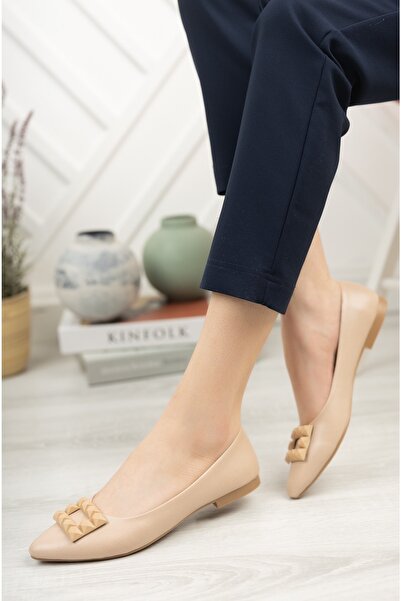 StWenn Women's Ballerinas Comfortable Orthopedic Sole Leather Skin Mother Shoes 1040