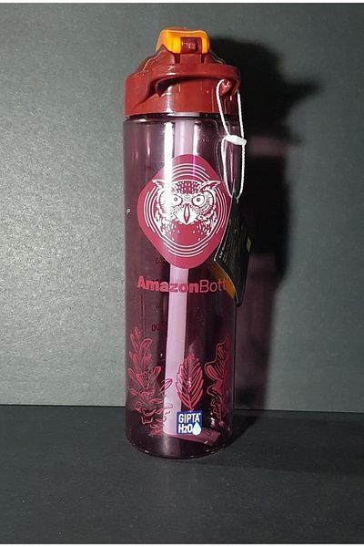 SEYFİKİRTASİYE Amazon Tritan Patterned Flask with Straw 630cc