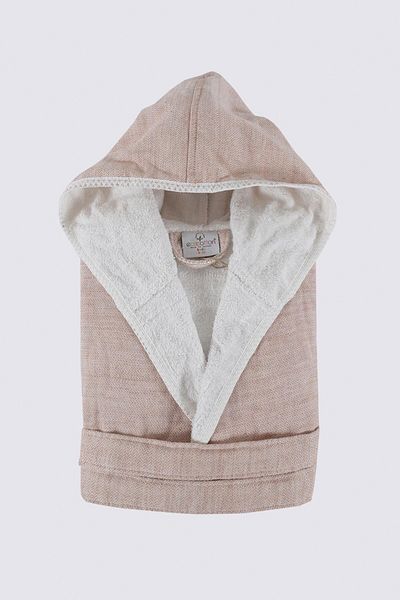 Ecocotton Halat de baie pentru fete din bumbac organic Hasna Terra