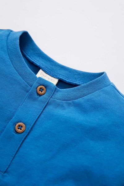 DeFacto Baby Boy Basic Button Collar Short Sleeve T-Shirt
