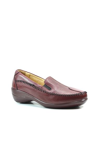 Dr.Comfort Dr. Pantofi de mama pentru femei ortopedice pentru diabetici, roșu Claret, din piele naturală Comfort 3116
