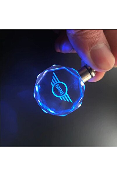 idealaksesuar Mini Cooper Işıklı Anahtarlık 7 Renk Şık Oto Car Keychain Led O...