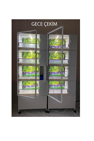 İstanbul Kafes - Model M08dy-yy - Pvc Kuş Dolabı – Dolap Kafes – Salma Kafes