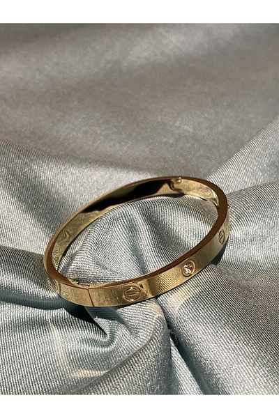 staınless steel Steel Bracelet - Stone Detailed