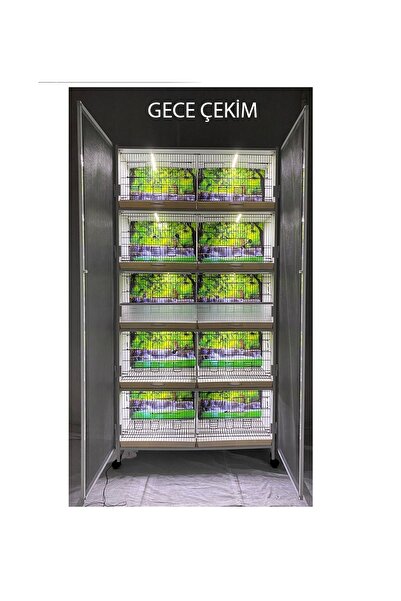 İstanbul Kafes - Model M10 - Pvc Kuş Dolabı – Dolap Kafes – Pvc Kafes – Salma Kafes (MONTAJLI KURULU GÖNDERİM)