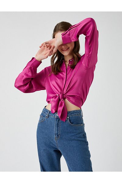 Koton Button Detailed Shirt Long Sleeve