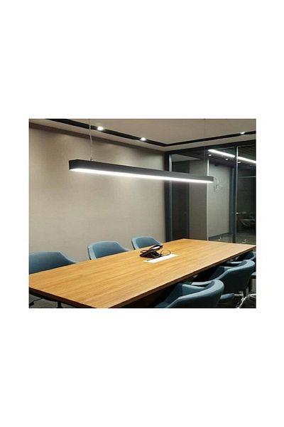 UNİKOM Decorative Led Linear Lighting Fixture Black Case 3000k Daylight