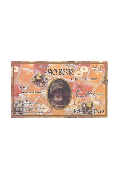 Hacı Bekir Karışık Lokum 200 Gr. (sade, Gül Aromalı, Fındıklı Ve Antep Fıstık...