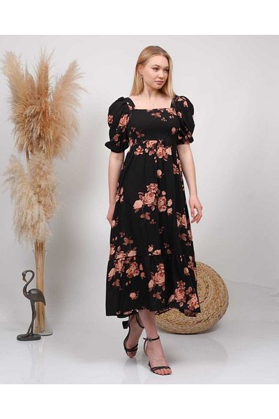 CİXAPLE Rochie din viscoza Gipeli lungime Midi
