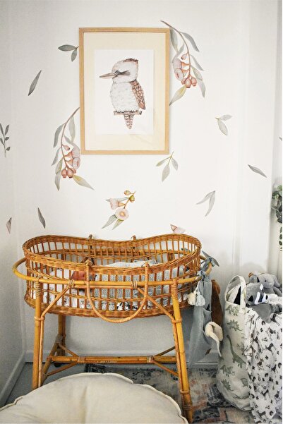 WALLHUMAN Sakız Ağacı Çiçekleri Çocuk Odası Duvar Stickerı